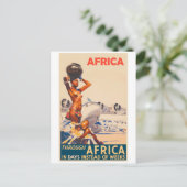 Durch Afrika in Tagen statt Wochen Postkarte (Stehend Vorderseite)