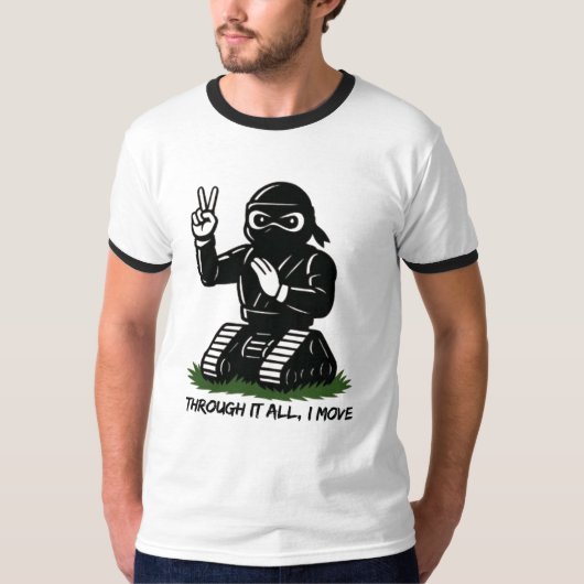 DURCH ALLES DABEI, BEWEGE ICH MICH T-Shirt (Vorderseite)