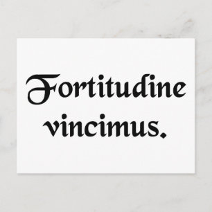 Durch Ausdauer erobern wir. Postkarte
