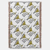 DURCH BLANKET - MEDIUM oder SELTENE MARTINI OLIVES Decke (Vorderseite Vertikal)