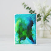 Durch blaues Eis Postkarte (Stehend Vorderseite)