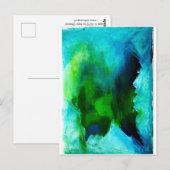 Durch blaues Eis Postkarte (Vorne/Hinten)