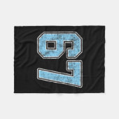 Durch Blue 67 Six Seven Meme  Fleecedecke (Vorderseite (Horizontal))