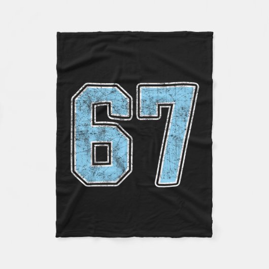 Durch Blue 67 Six Seven Meme  Fleecedecke (Vorderseite)
