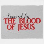DURCH BLUT VON JESUS Christlich Fleece Blanket (Vorderseite (Horizontal))