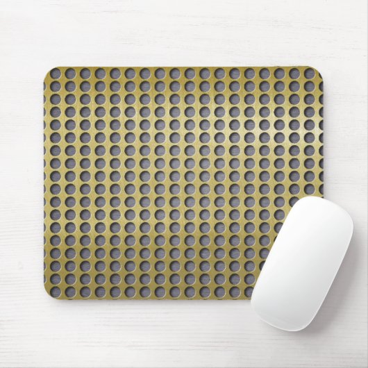 Durch Brushed Brass sehen Mousepad (Mit Mouse)