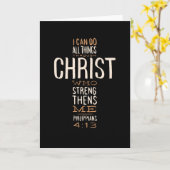 Durch Christus Jesus Bibel Zitat Motivierend Karte (Gelbe Blume)