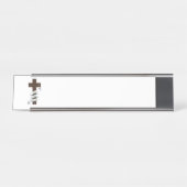 Durch Christus Schreibtischnamensplakette (Vorderseite )