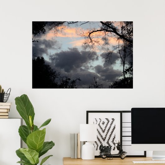 Durch das Baumposter Poster (Heimbüro)