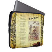 Durch das Betrachten von Glas Alice Wonderland Alt Laptopschutzhülle (Vorne Rechts)