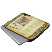 Durch das Betrachten von Glas Alice Wonderland Alt Laptopschutzhülle (Vorne Knopf)