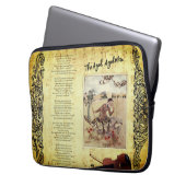 Durch das Betrachten von Glas Alice Wonderland Alt Laptopschutzhülle (Vorderseite Links)