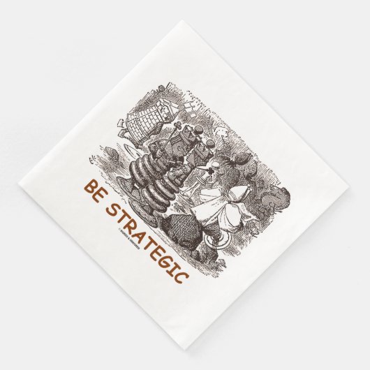 Durch das Blickglas strategisch sein Serviette (Ecke)