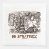 Durch das Blickglas strategisch sein Serviette (Vorderseite)