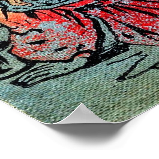 Durch das Blickglasplakat Poster (Ecke)