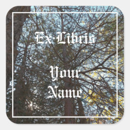 Durch das Buchzeichen Verzweigungen Quadratischer Aufkleber
