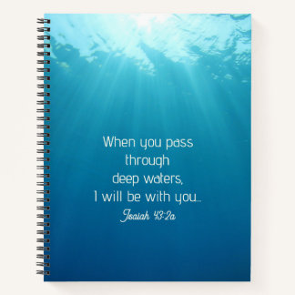 Durch das "Deep Waters Prayer Journal" Notizblock