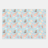 Durch das Design der Sea-Serie Geschenkpapier Set (Vorderseite)
