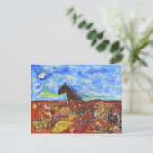 Durch das Feld Postkarte (Stehend Vorderseite)