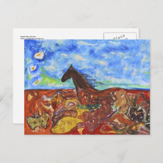 Durch das Feld Postkarte (Vorne/Hinten)