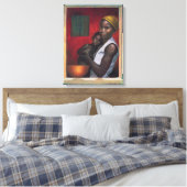 Durch das Fenster 1992 Leinwanddruck (Insitu (Schlafzimmer))
