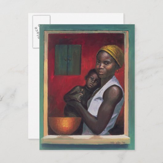 Durch das Fenster 1992 Postkarte (Vorne/Hinten)