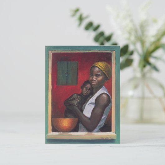 Durch das Fenster 1992 Postkarte (Stehend Vorderseite)