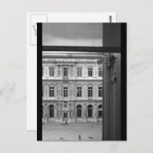 Durch das Fenster Le Louvre Paris Postcard Postkarte (Vorne/Hinten)