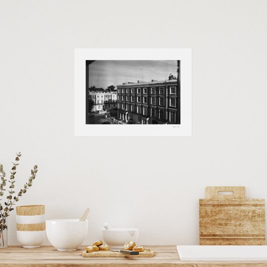 DURCH DAS FENSTER London Fotografy Poster (Küche)