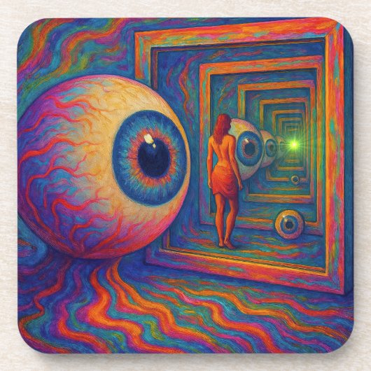 "Durch das Gefängnis" Getränkeuntersetzer (Vorderseite)