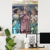 durch das Glas Poster (Heimbüro)