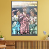 durch das Glasposter Leinwanddruck (Insitu (Wohnzimmer))