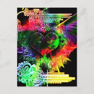 Durch das Herz 5 Postkarte