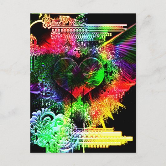 Durch das Herz 5 Postkarte (Vorderseite)