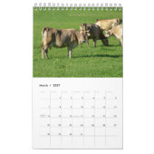 Durch das Jahr mit hübschen Kühen! Kalender (Mär 2027)