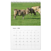 Durch das Jahr mit hübschen Kühen! Kalender (Mär 2026)