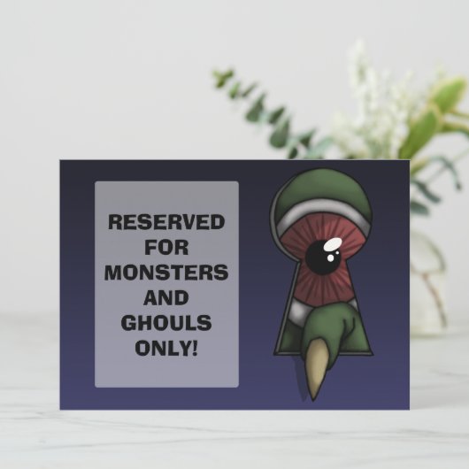 Durch das Keyhole, Einladung (Stehend Vorderseite)