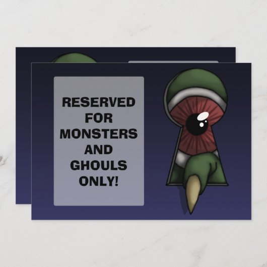 Durch das Keyhole, Einladung (Vorne/Hinten)