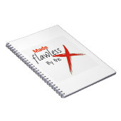 Durch das Kreuz einwandfrei gemacht. Notizblock (Rechte Seite)