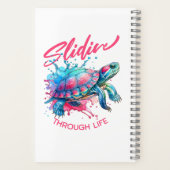 Durch das Leben der Schildkröte, farbenfrohe Wasse Notizblock (Rückseite)