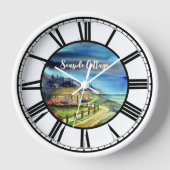 Durch das Licht der silbrigen Mondfarbe Uhr (Vorderseite)