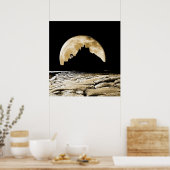 Durch das Licht des Sepia-Mondes Poster (Küche)