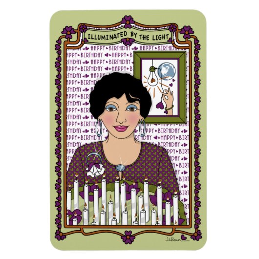 durch das Light_A_4x6 Kühlschrank Magnet beleuchte (Vertikal)