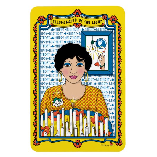 durch das Light_B_4x6 Kühlschrank Magnet beleuchte (Vertikal)