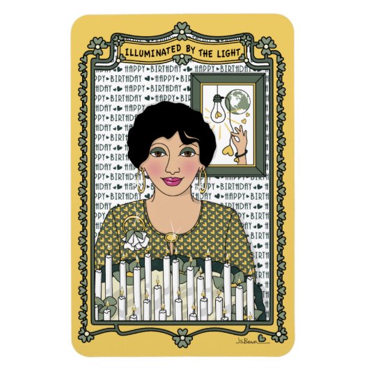 durch das Light_C_4x6 Kühlschrank Magnet beleuchte (Vertikal)