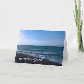 Durch das Meer für Freund - Freundschafts-Gedicht Karte