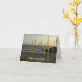 Durch das Meer Hafer denken Sie Karte (Gelbe Blume)