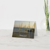 Durch das Meer Hafer Vielen Dank Dankeskarte (Vorderseite)