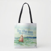 durch das Meer Sorgen waschen Aquarelltüte Tasche (Vorderseite)
