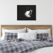 Durch das Mondlicht Leinwanddruck (Insitu (Schlafzimmer))